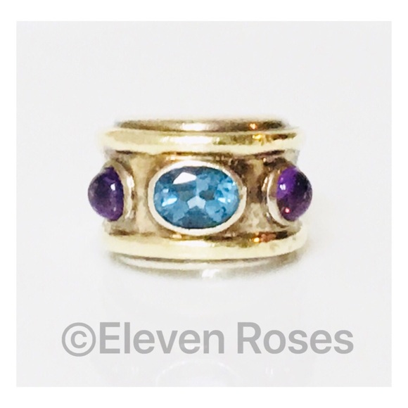 David Yurman Jewelry - David Yurman Three Stone Renaissance Ring